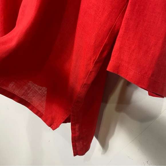 PLANET By Lauren G Linen Signature Shirt OS - Picture 7 of 10